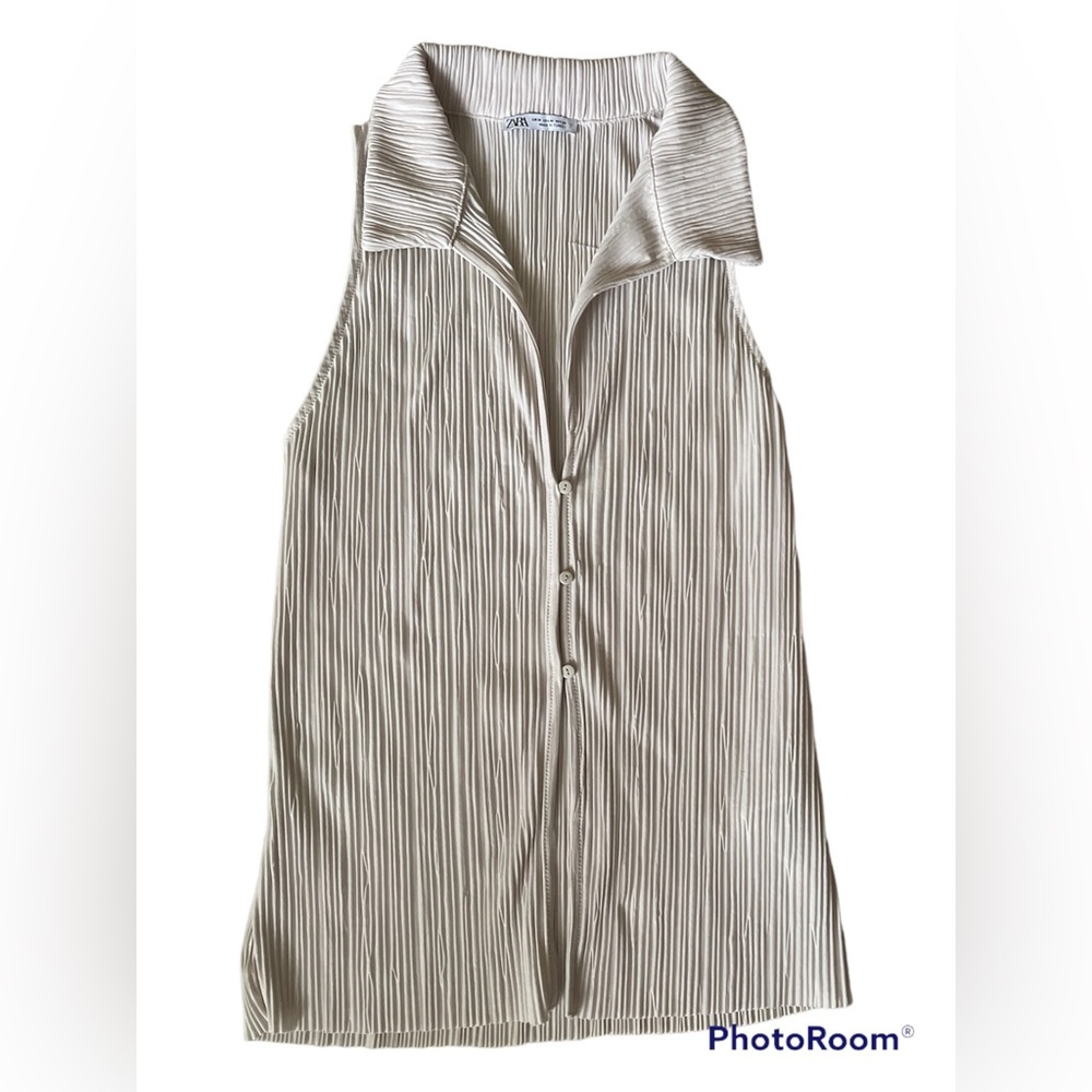 Zara collared peep tank